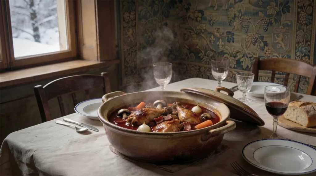 Coq au vin inspiré de l'univers de Colette