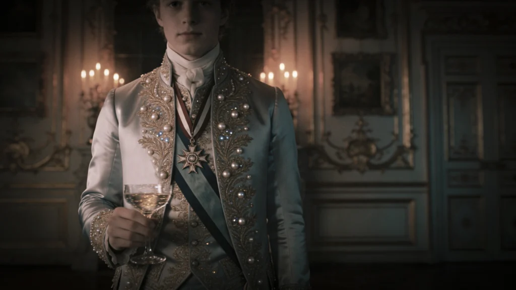 Personnage de l'Histoire : Le Comte d'Artois dans ses grands appartements à Versailles