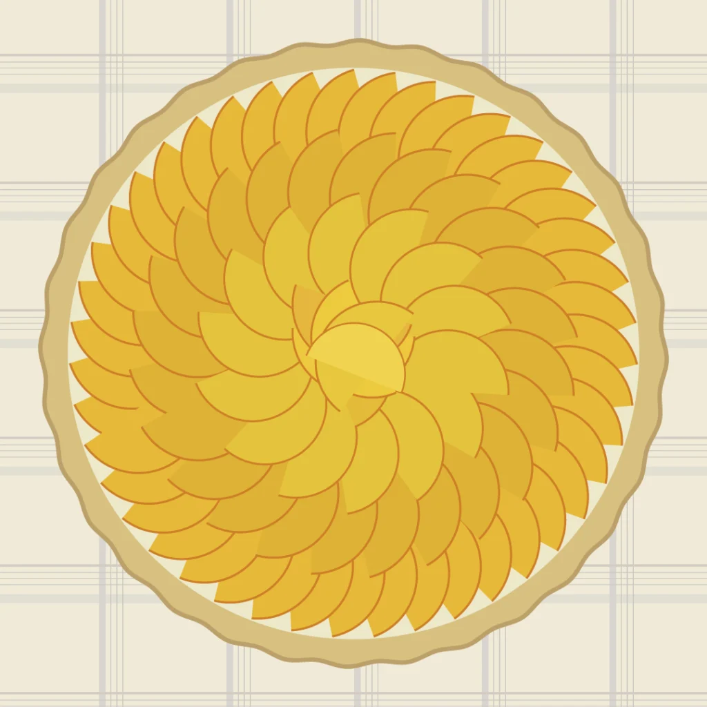 Tarte aux pommes à la pâte brisée, , une des grandes recettes françaises 