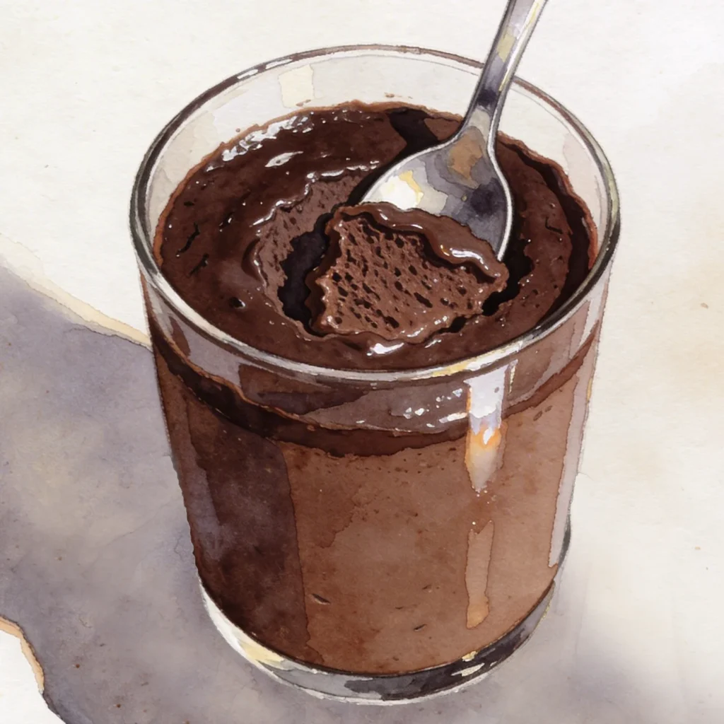 Verrine de mousse au chocolat