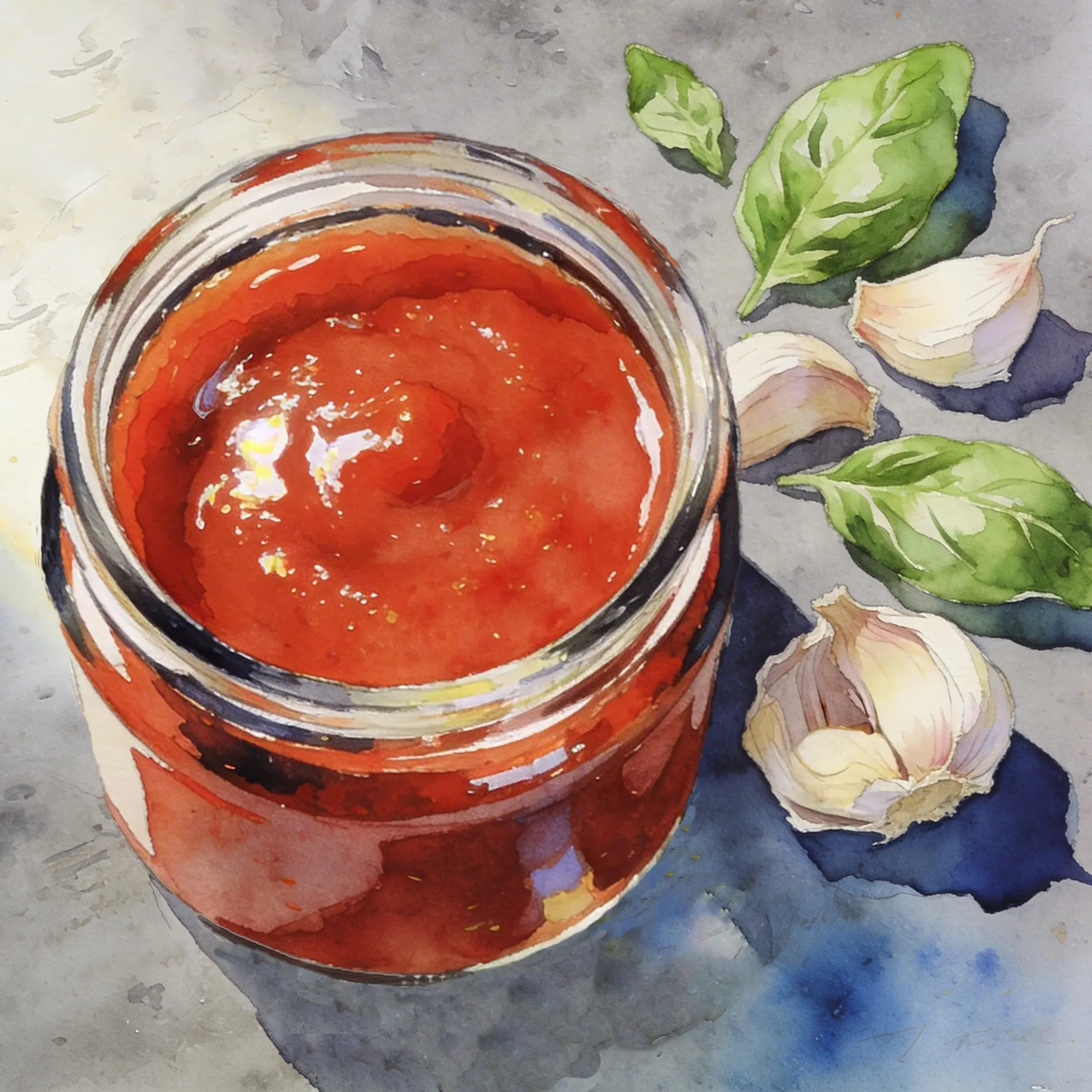 Pot de sauce marinara