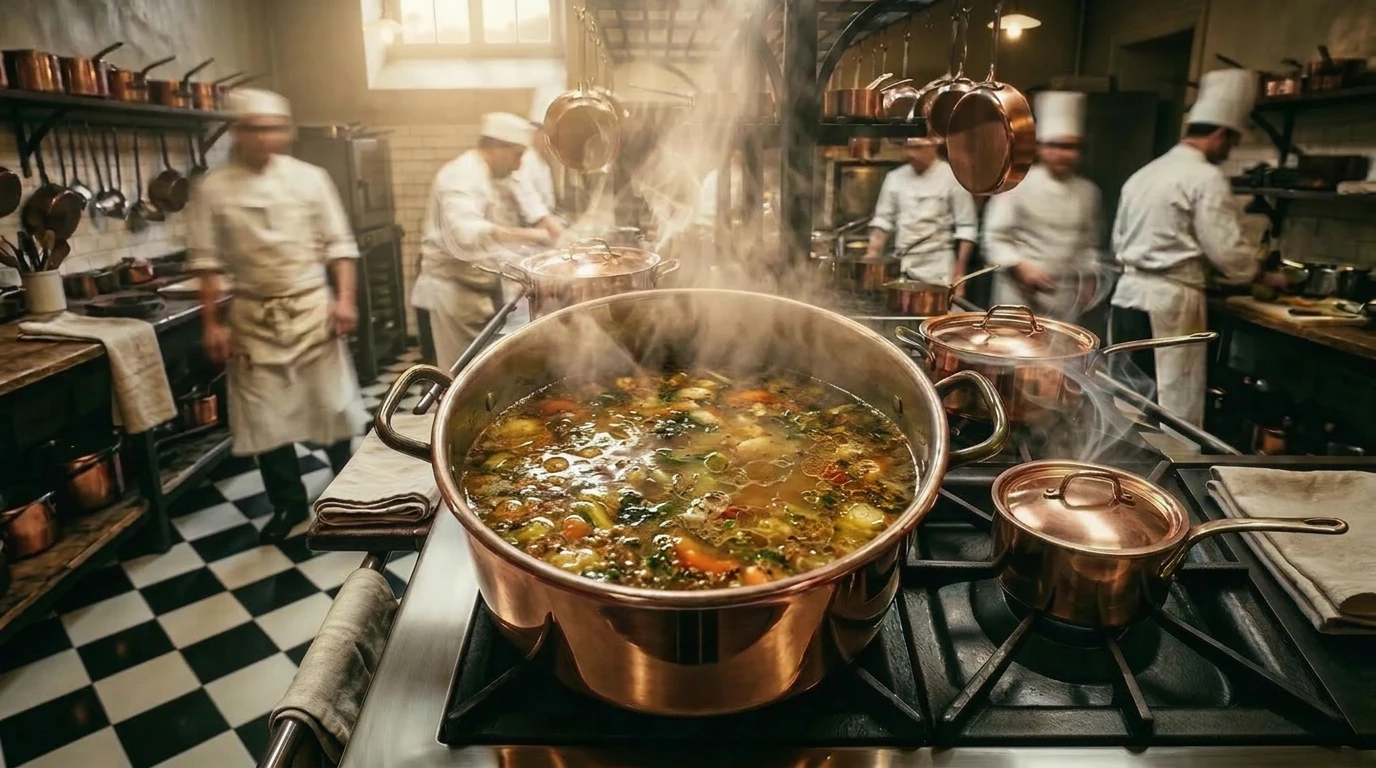 marmite de palace et fond de volaille