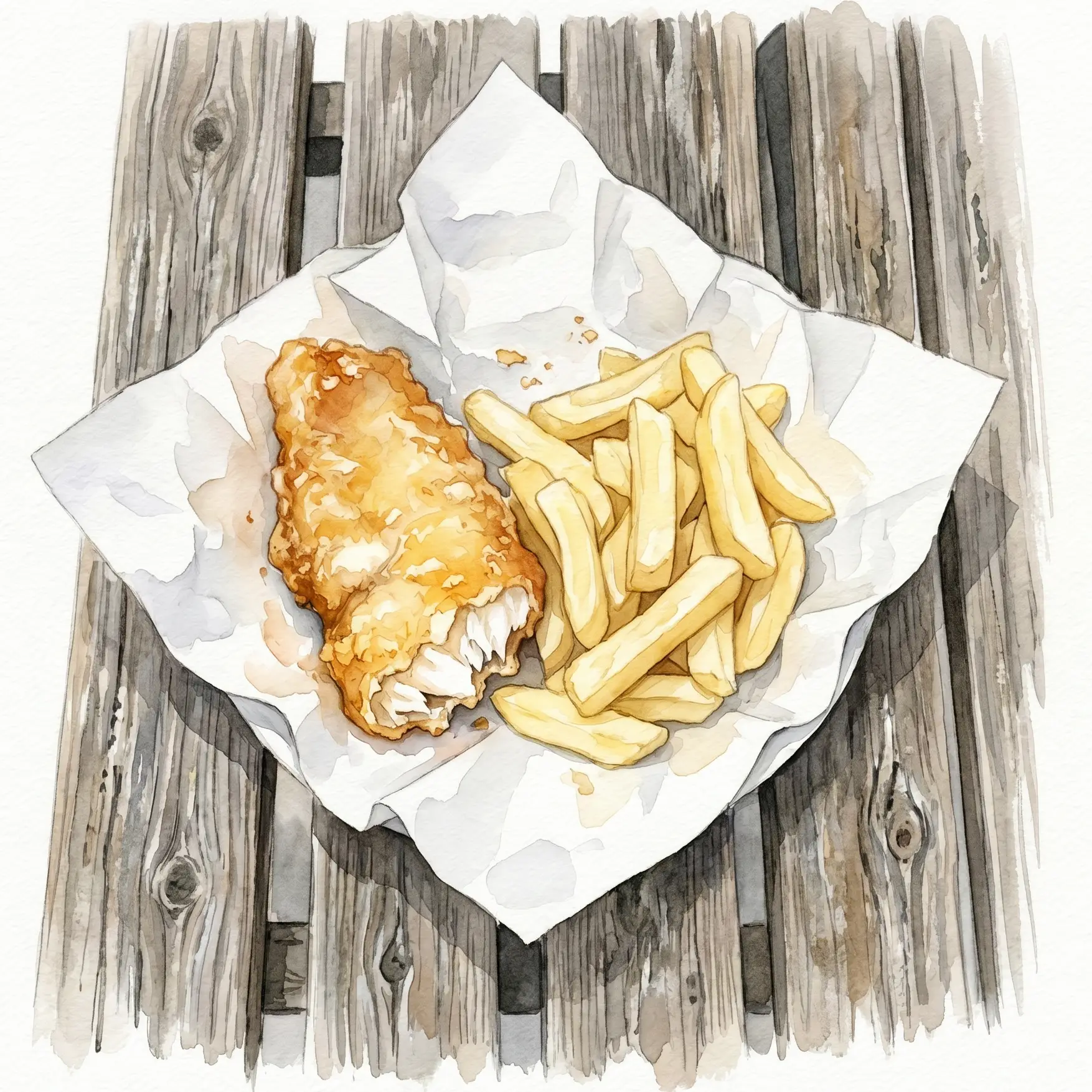 Fish and chips traditionnel